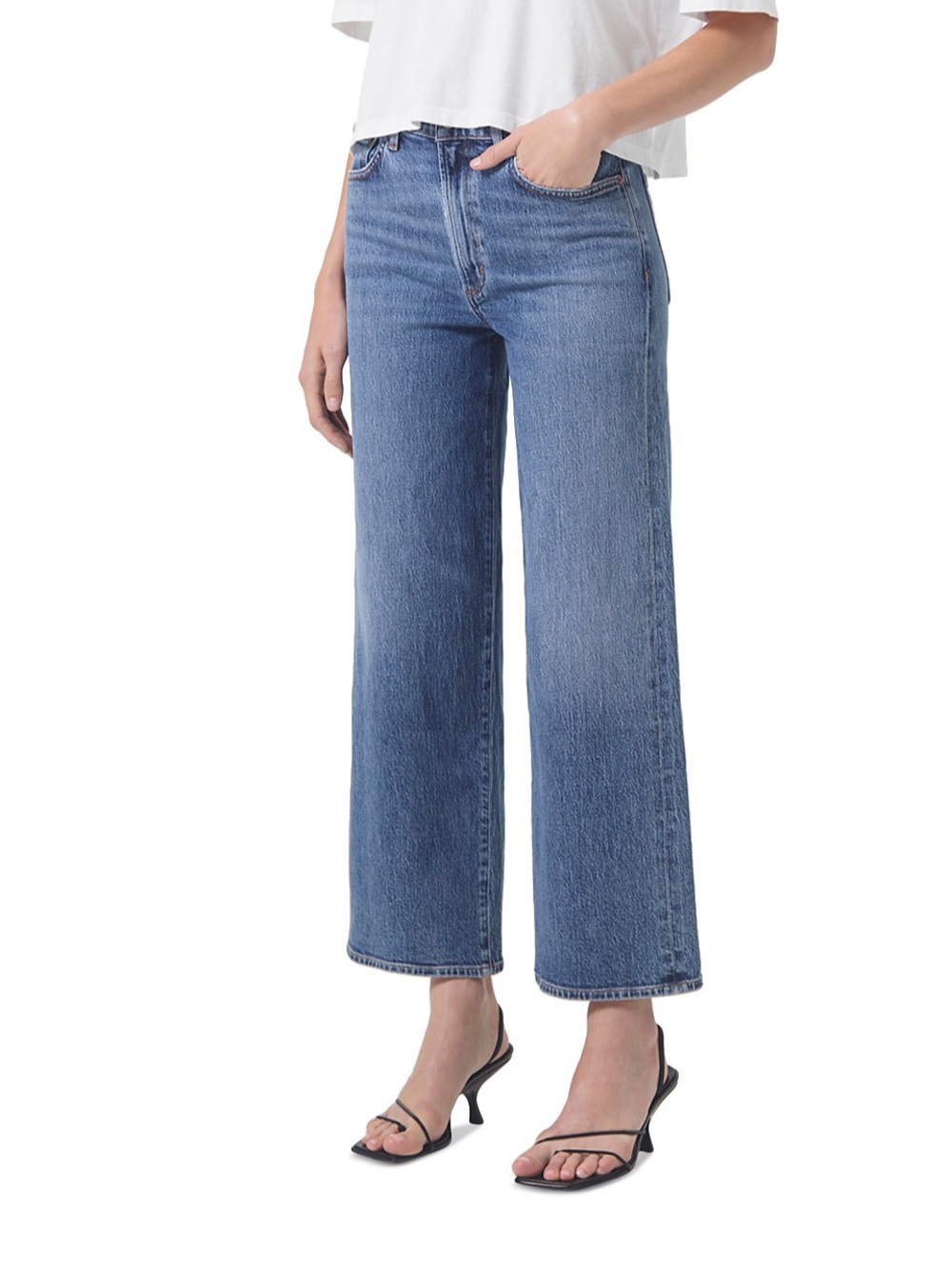 Agolde Harper Crop Wide Leg Jeans Sz 26